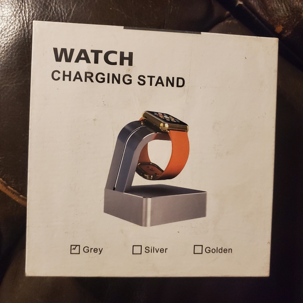 Desktop Watch Charging Stand For Apple Watch | Color: Gray | RRR Electronics